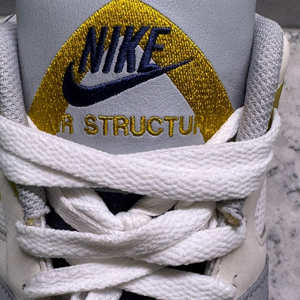 Nike Air Structure Sneakers Triax 91  Mens Size 10.5 Citron,White, Navy,Gray - Picture 8 of 9